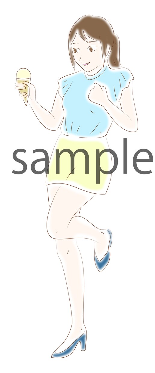 おしゃれ！リアルめ！女性の立ち絵描きます snsなどでお使いいただける、女性の立ち絵イラスト描きます。 イメージ3