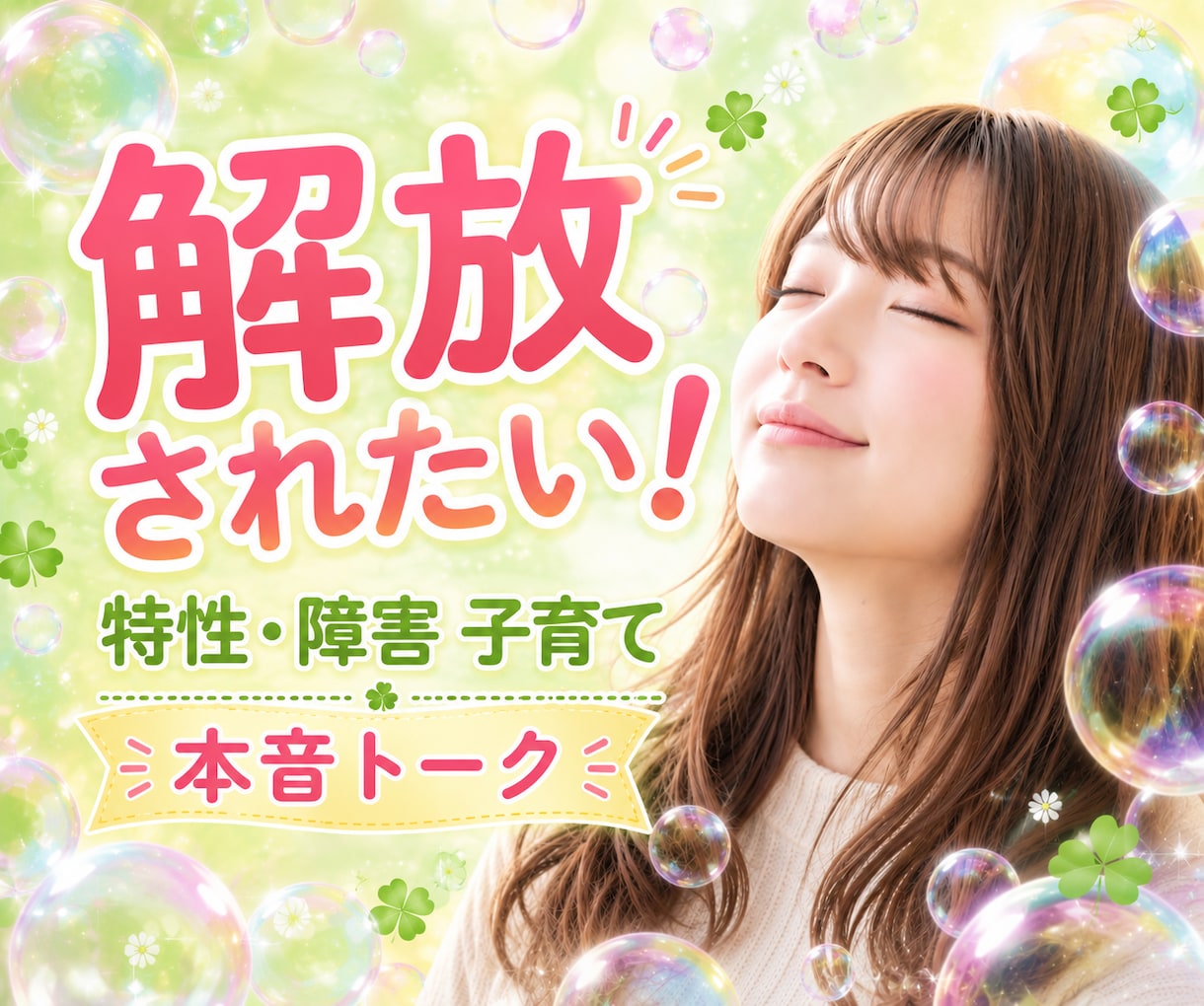 毎日が限界！【もう親をやめたい】お聴きます ⭐障害·特性/受容ってなに？/もう疲れた…吐き出して！！ イメージ1