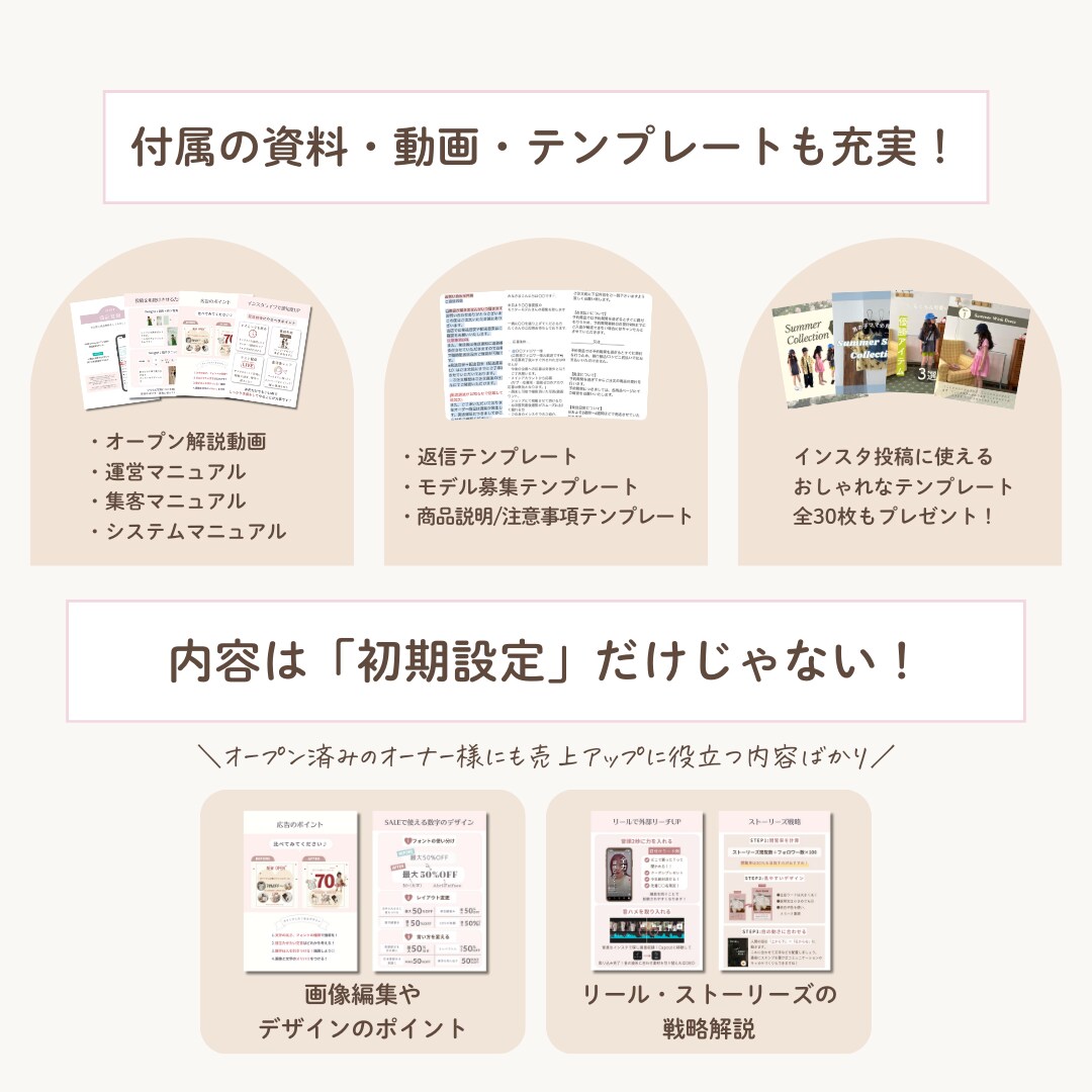 ネットショップ開業×インスタ構築サポートします 【テンプレ&資料120P超】韓国子ども服とアパレルに強い！ イメージ7