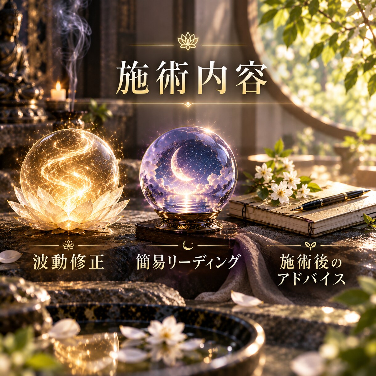波動修正を行い、本来の未来へと導きます 不動明王様の浄化の炎を宿す、高次元の波動修正です イメージ5