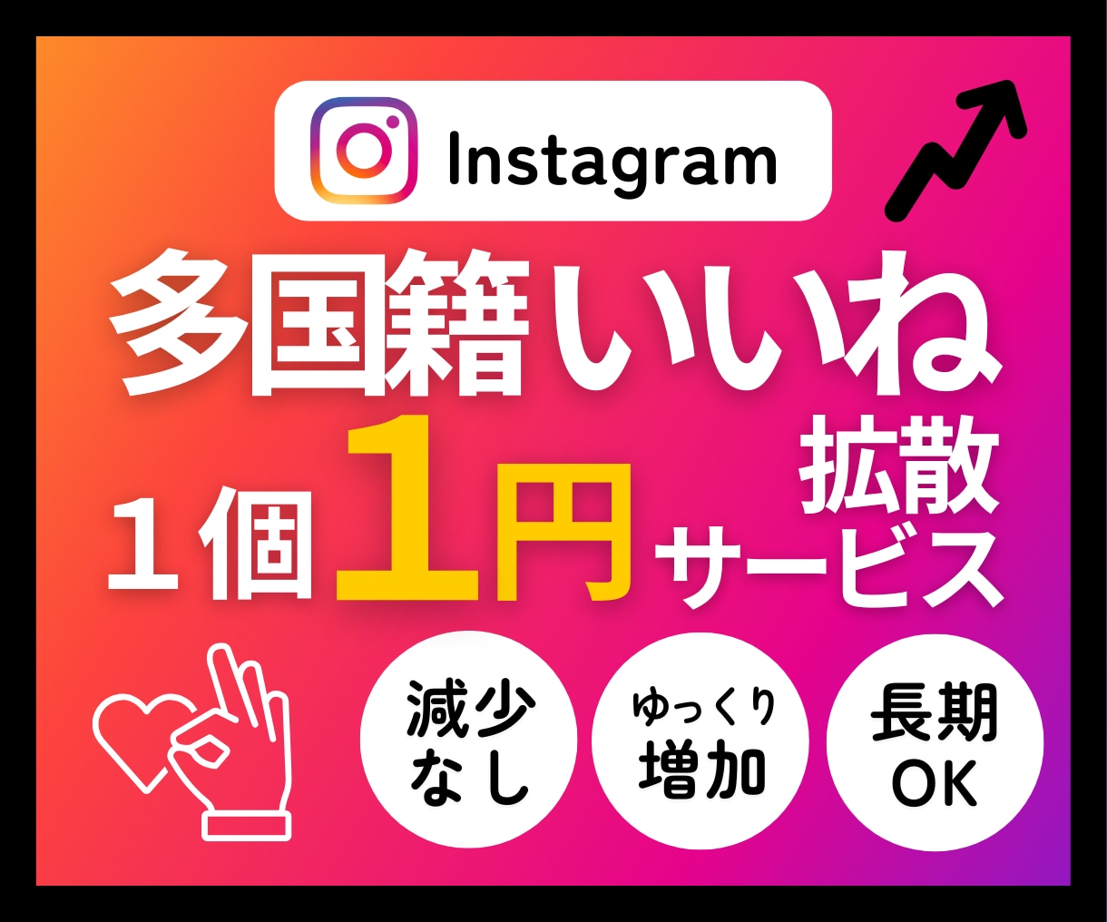 超高品質⭐️本物のインスタいいね増やします アイコンプロフ有⭐️減少なし⭐️多国籍いいね1500個～ イメージ1