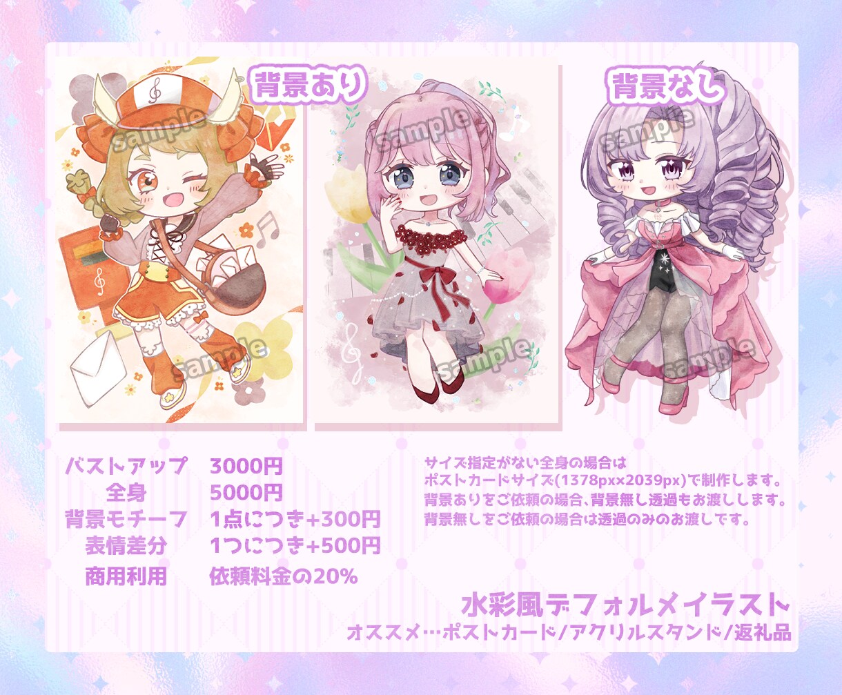 かわいいSDイラスト描きます 返礼品やグッズなどにオススメです！ イメージ4