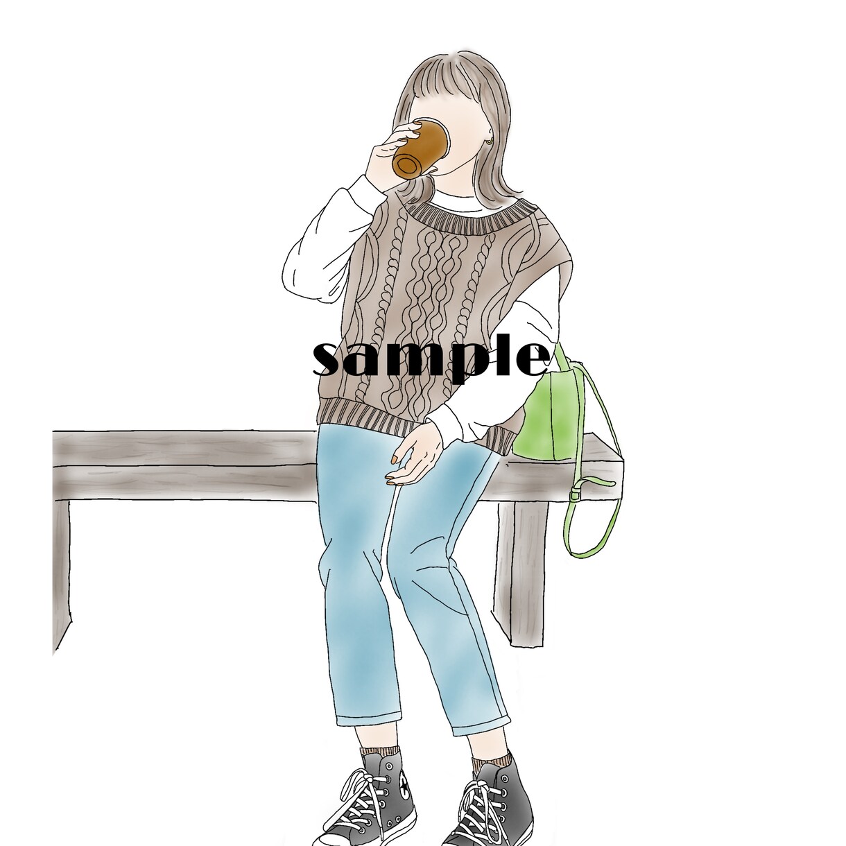 お写真を素敵なイラストにします SNSアイコンやホーム画面に可愛らしいイラストを。 イメージ2