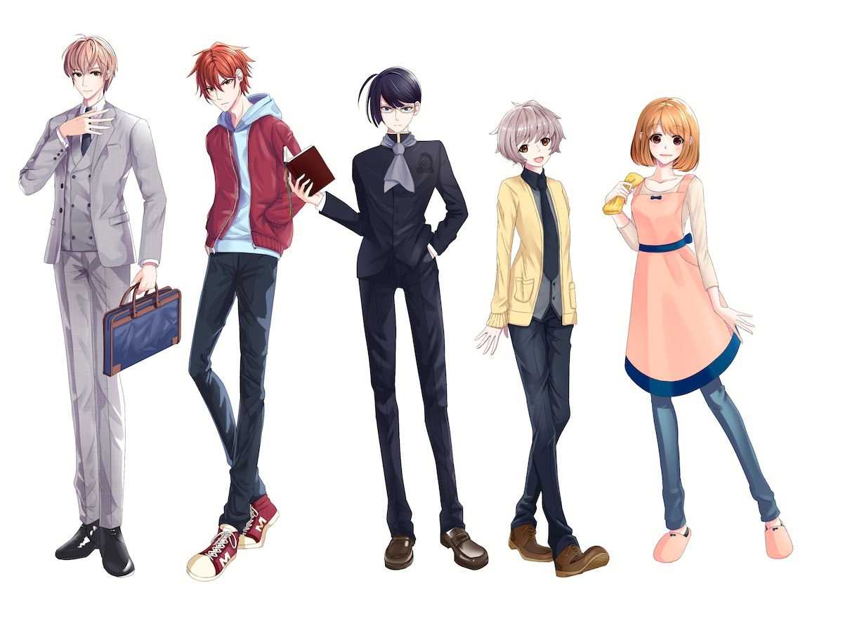 歓迎【SALL】かっこいい男の子キャラ描きます 乙女ゲームのような描きこみのあるイラストが欲しい方に イメージ3