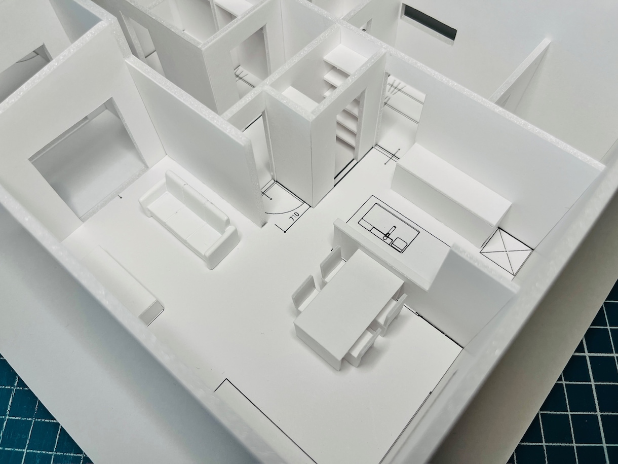建築白模型製作します 外観や間取りなどを立体的に確認されたい方はご活用ください♪ イメージ9