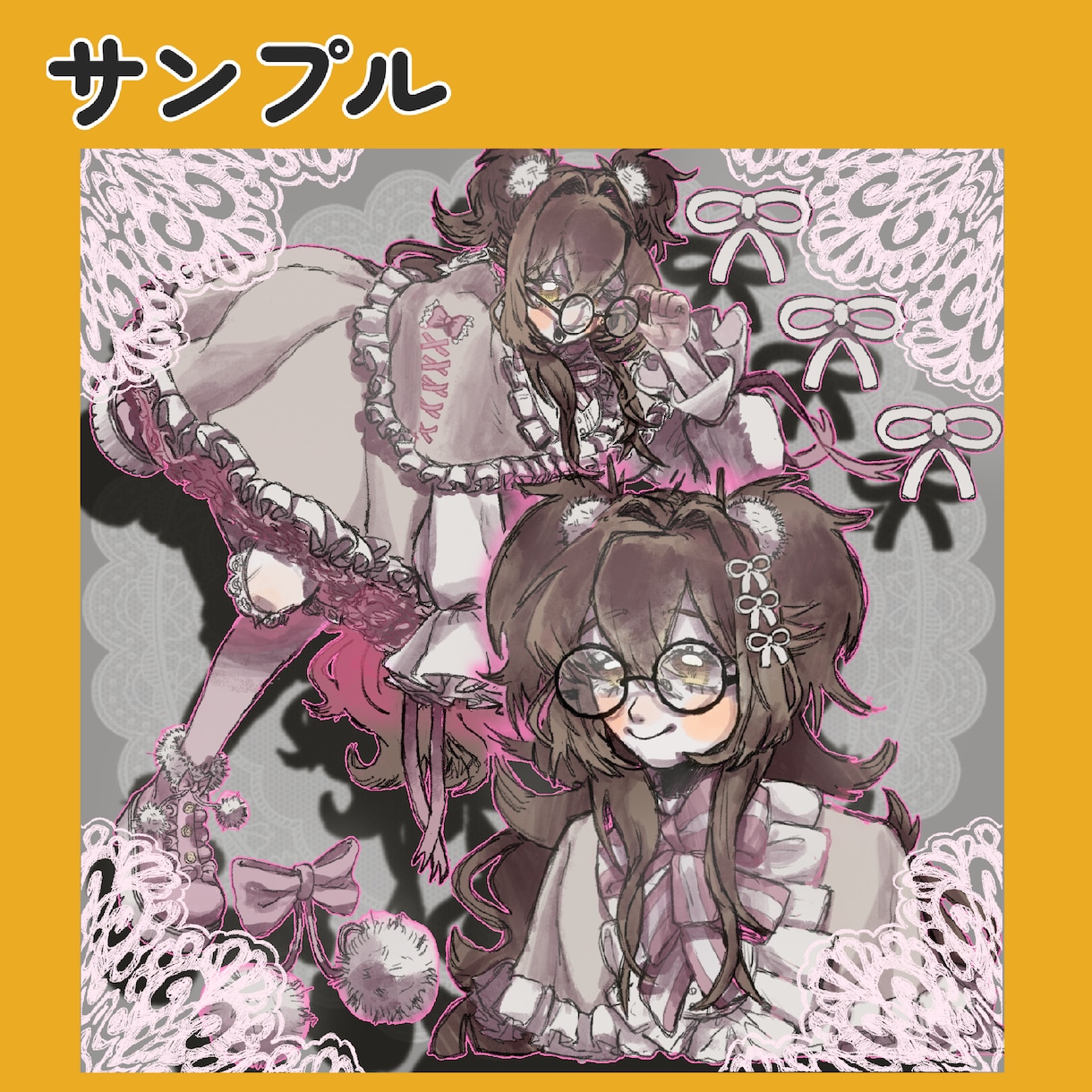 絵柄が選べる！可愛い詰め込みイラスト制作します ご依頼に合わせて可愛いを詰め込みます！商用利用⭕ イメージ5