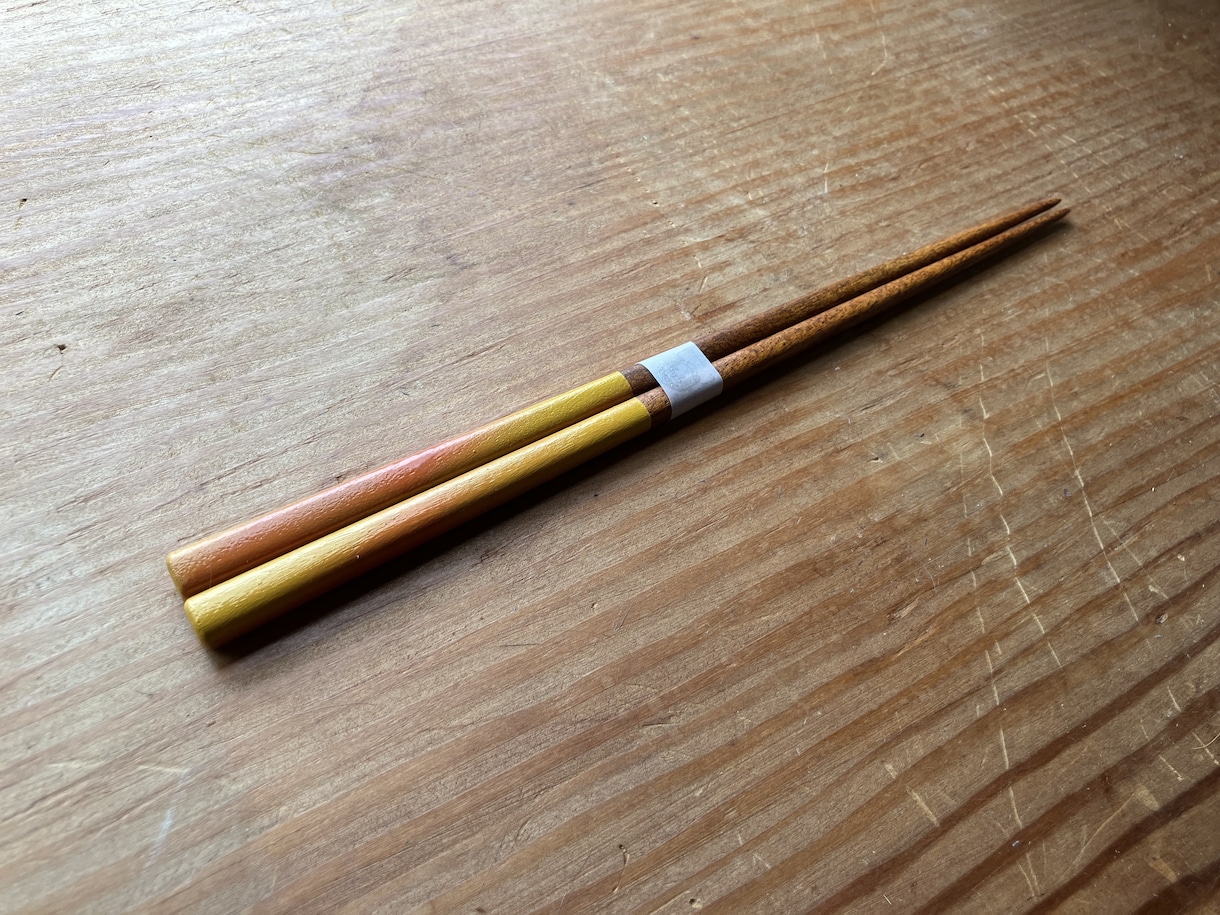 漆塗りのお箸お作りします カラフルな色漆のお箸！長く使える一点モノ！ギフトにも イメージ8