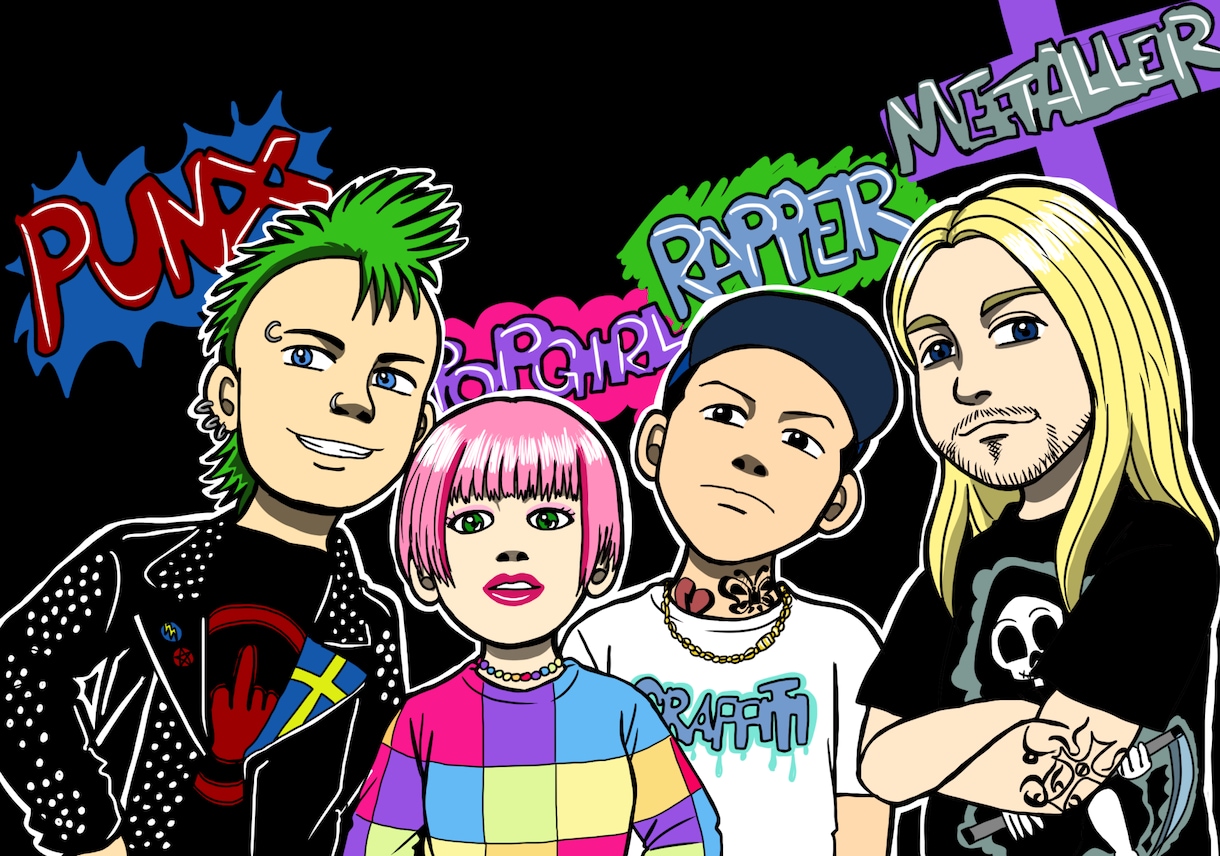 ポップでかっこいいイラスト・キャラクターを描きます パンク、ロック系の雰囲気が得意です⭐︎ イメージ8