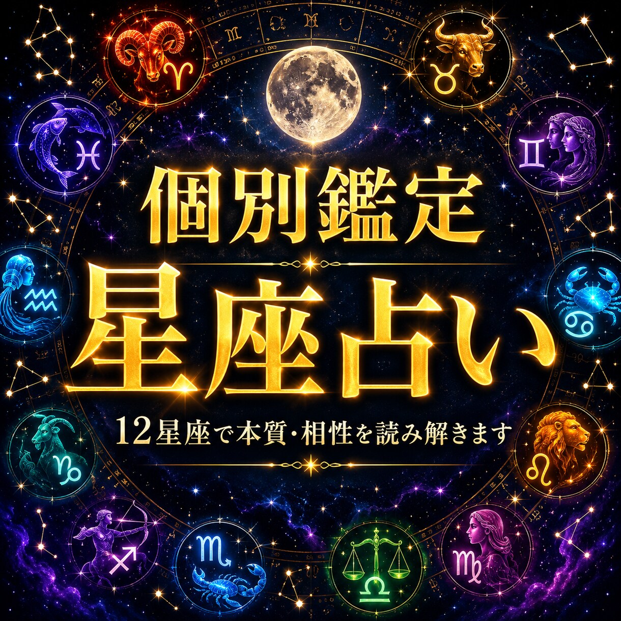 星座からあなたの本質と今の流れを鑑定します 恋愛・仕事・人間関係のお悩みをやさしく読み解きます イメージ1