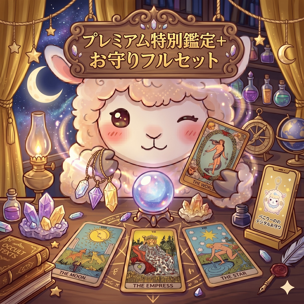 プレミアム特別鑑定＋手作りお守りフルセットます 恋愛、仕事、お金、人間関係…… 人生の流れを読み解くよ！ イメージ1