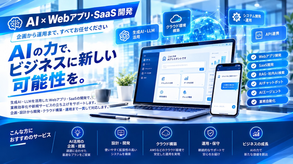 AIで業務を効率化！作業を自動化する仕組み構築ます 生成AI・API連携・業務自動化、作業時間削減 イメージ2
