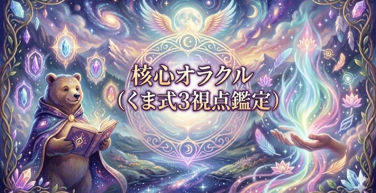 核心オラクル｜3視点で今の不安を解消し整えます 心理視点×オラクルカード｜今必要な答えと行動を迅速にお届け イメージ1
