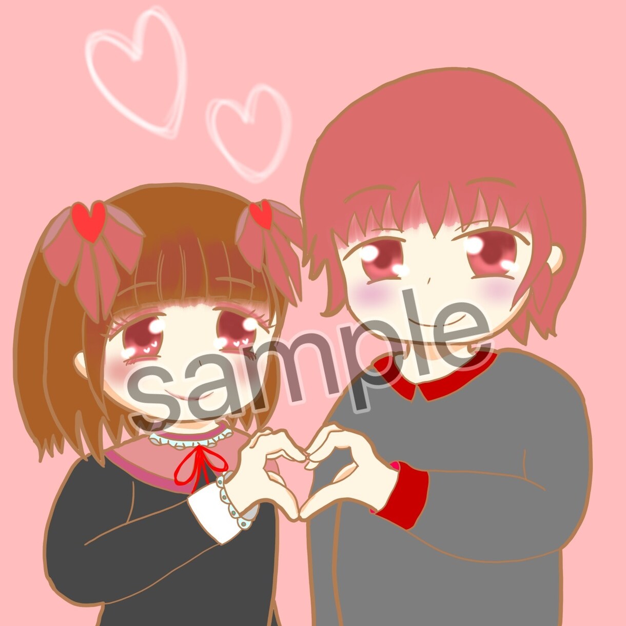 アイコンイラスト 夢絵 描きます アイコンに使用のイラストなど承ります！ イメージ3