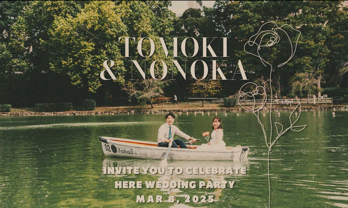 写真送るだけ！結婚式のオープニング動画つくります ★大切な瞬間に寄り添う映像を、実体験からお届け★ イメージ2