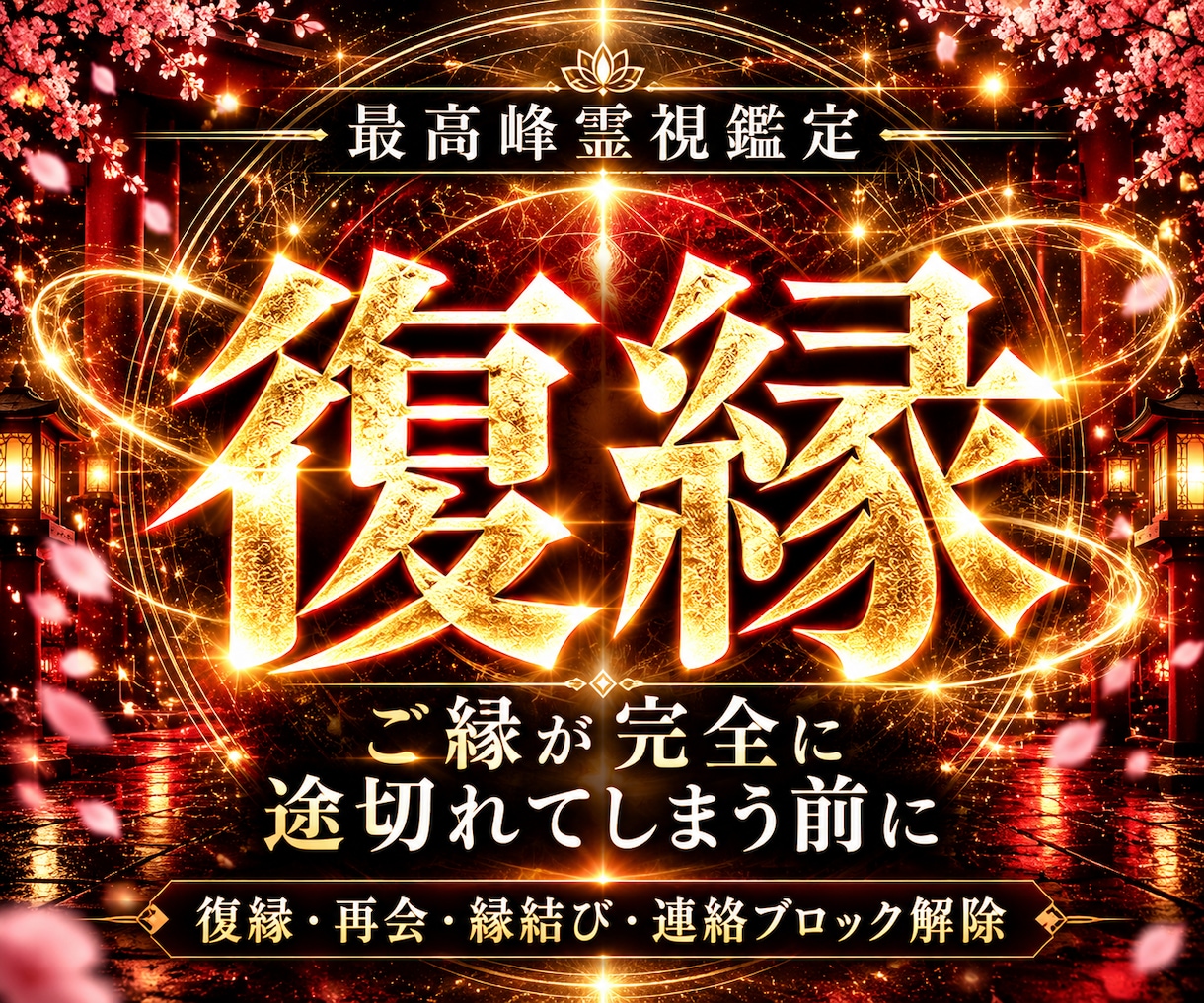 諦めないで◆音信不通から復縁成就へ至る鑑定します 【別れの因果を深く読み取り再縁へ導く】大ボリューム集中鑑定 イメージ1