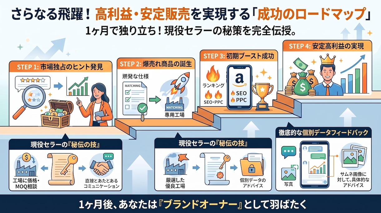 確実な一歩！OEM物販の手順・ノウハウ教えます 脱1688で10年続けられるAmazon中国輸入やり方を伝授 イメージ2