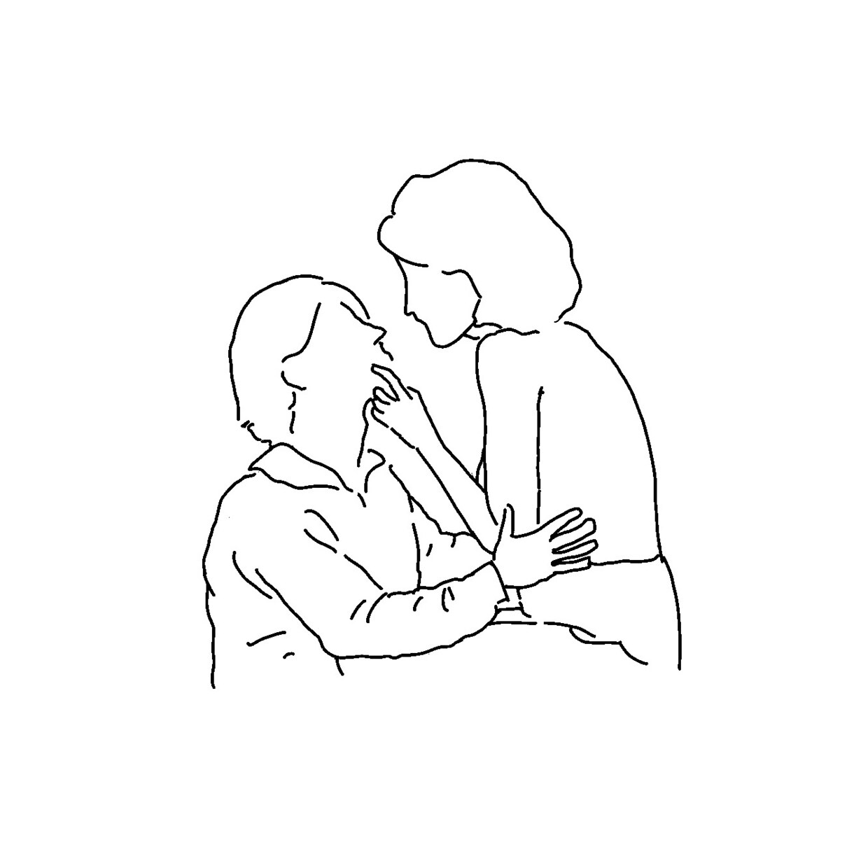 シンプルなモノクロの線描画を描きます レトロでシンプルなモノクロ線画 イメージ5