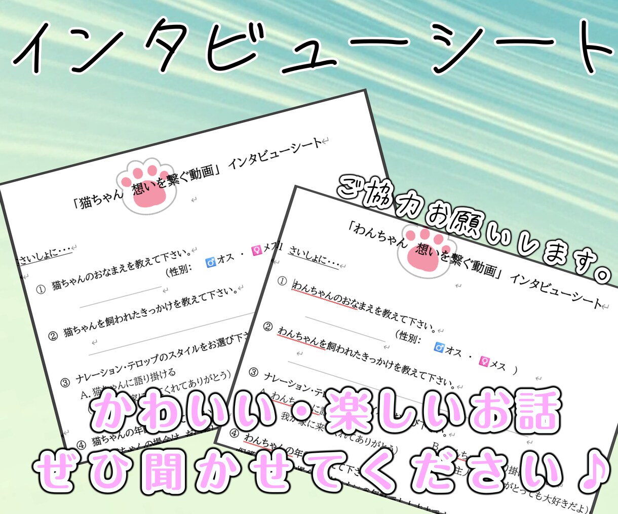 大好きなペットちゃんの説明書（動画）製作します ♪　ペットが好き好き♪　飼い主様のインタビューをもとに作成！ イメージ6