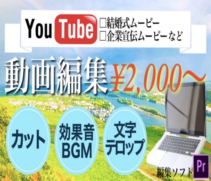 現役TVディレクターが動画編集代行お受けします 格安&短日納品&高品質な動画の提供をお約束します(数量限定) イメージ1
