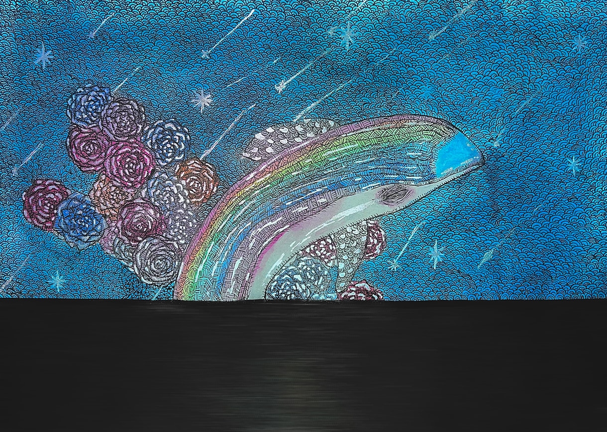 緻密な線画で動物と植物を描きます 一筆一筆に込めた繊細な線画、唯一無二のアートとして仕上げます イメージ3