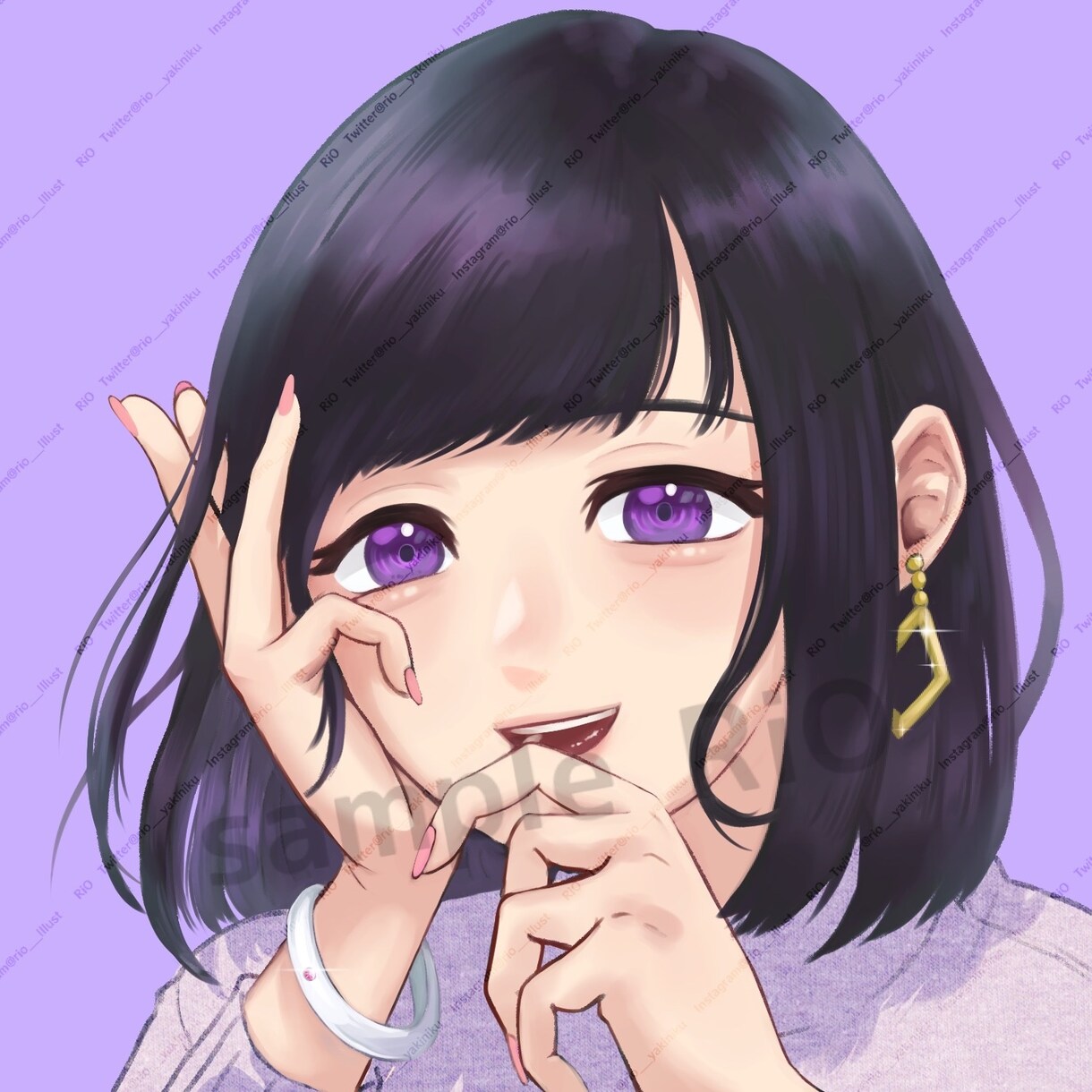 SNSアイコン描きます オリキャラ、似顔絵どちらでも！！ イメージ4