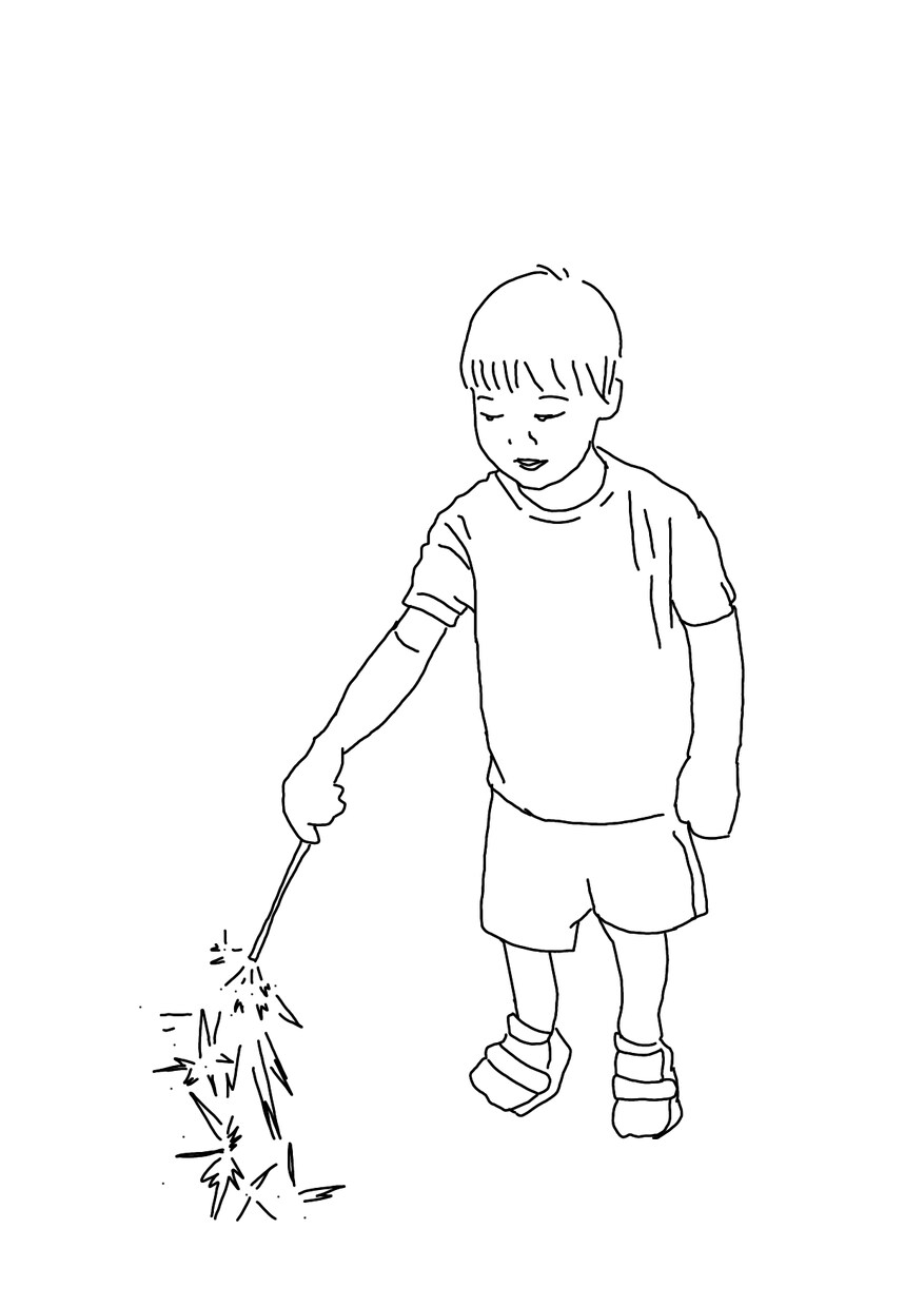 線画でシンプルお洒落に描きます お子様やカップルの写真、好きな物をシンプルに描きます。 イメージ1