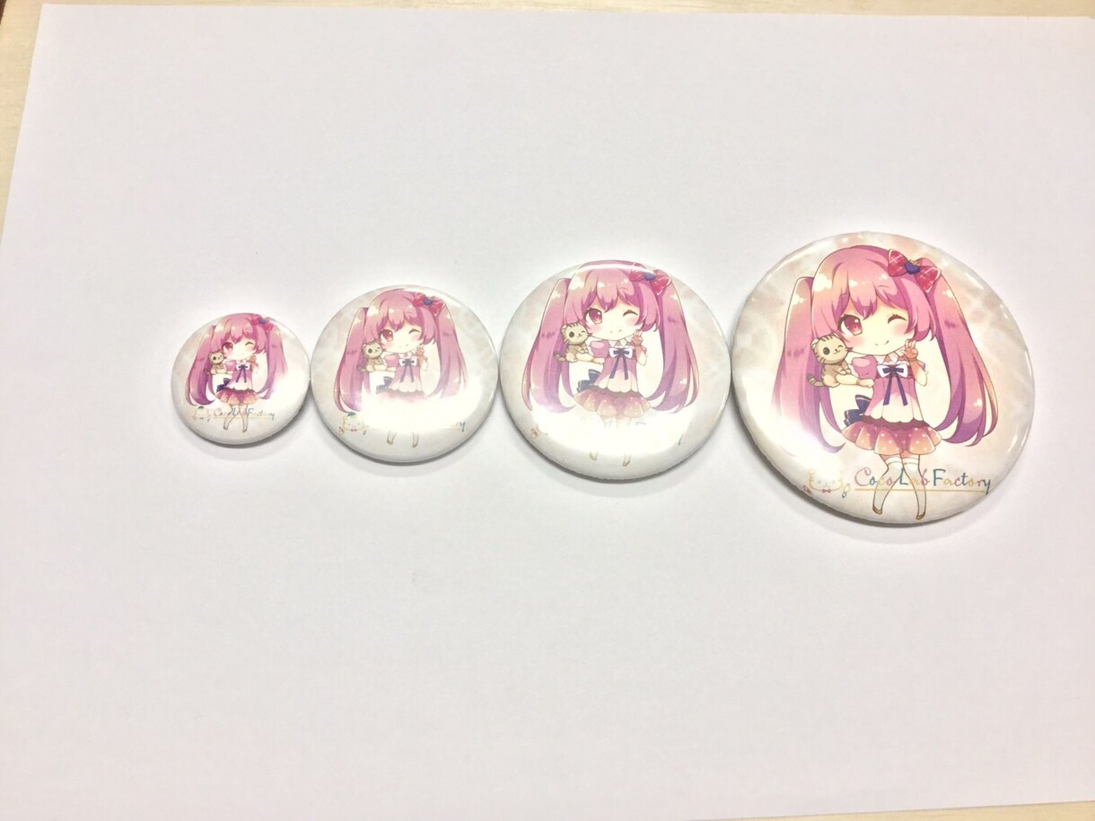 コミケ利用OK缶バッチ制作します 1個からOK何万個単位までOK！企業様も個人もOKです イメージ2