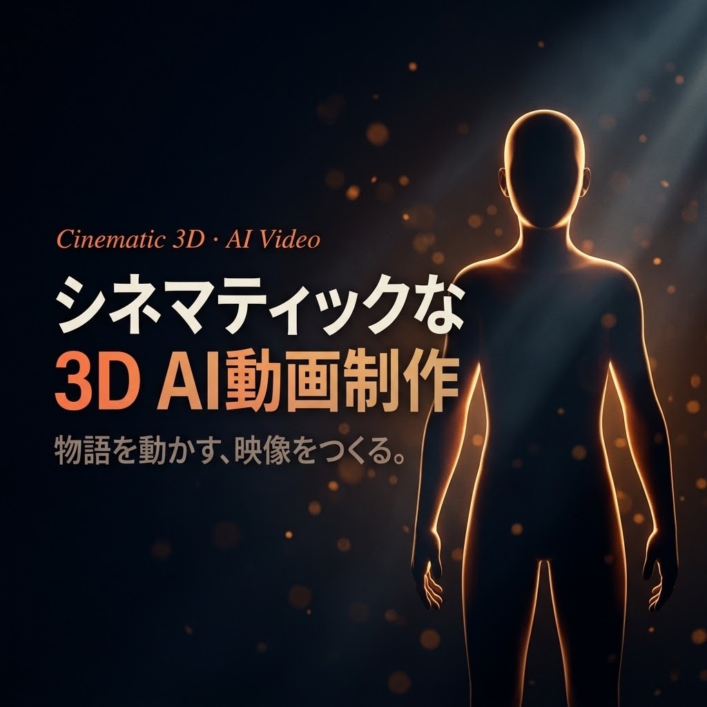 シネマティックな3D AI動画を制作します 量産テンプレでは届かない、物語と質感で”見られる”動画を。 イメージ1