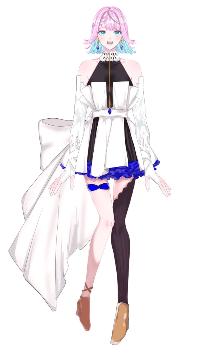 目を惹くVtuber様の立ち絵のイラスト承ります サムネイルやSNSアイコンに使用できるイラストを制作します イメージ5