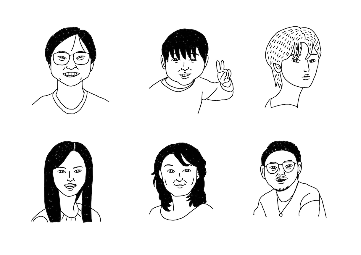 シンプルでゆるい線画の似顔絵かきます 写真をもとに、シンプルでゆるい線画の似顔絵を描きます。 イメージ2