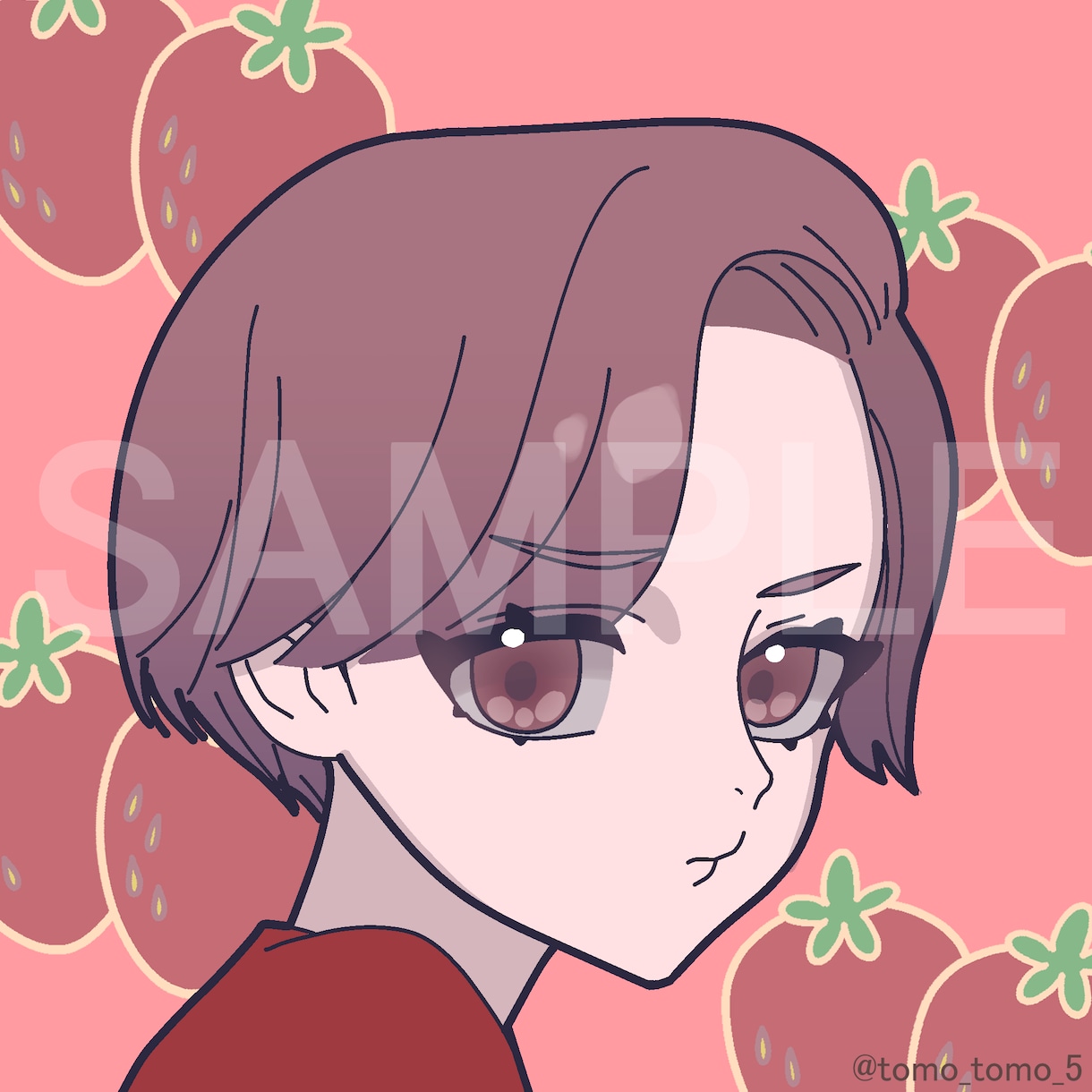 かわいいアイコンイラスト作成します かわいい女の子・男の子・中性的な子のイラストをお届けします！ イメージ1