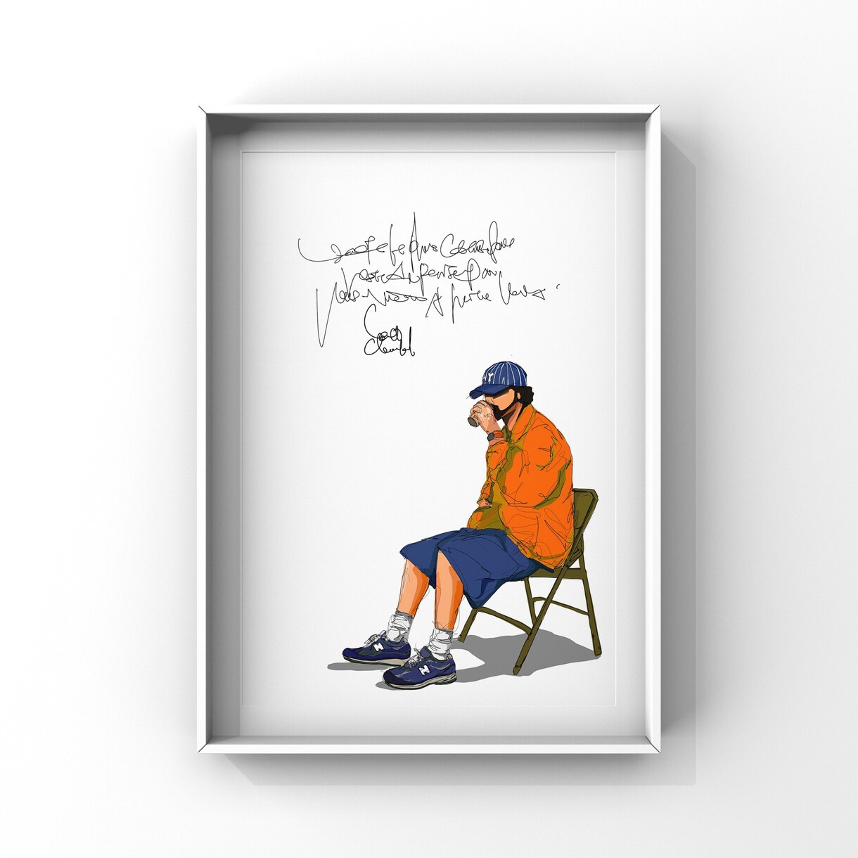 オシャレなイラストに英字などを組み合わせます ポップなイラストに手描きのレタリングの文字組み合わせ イメージ4