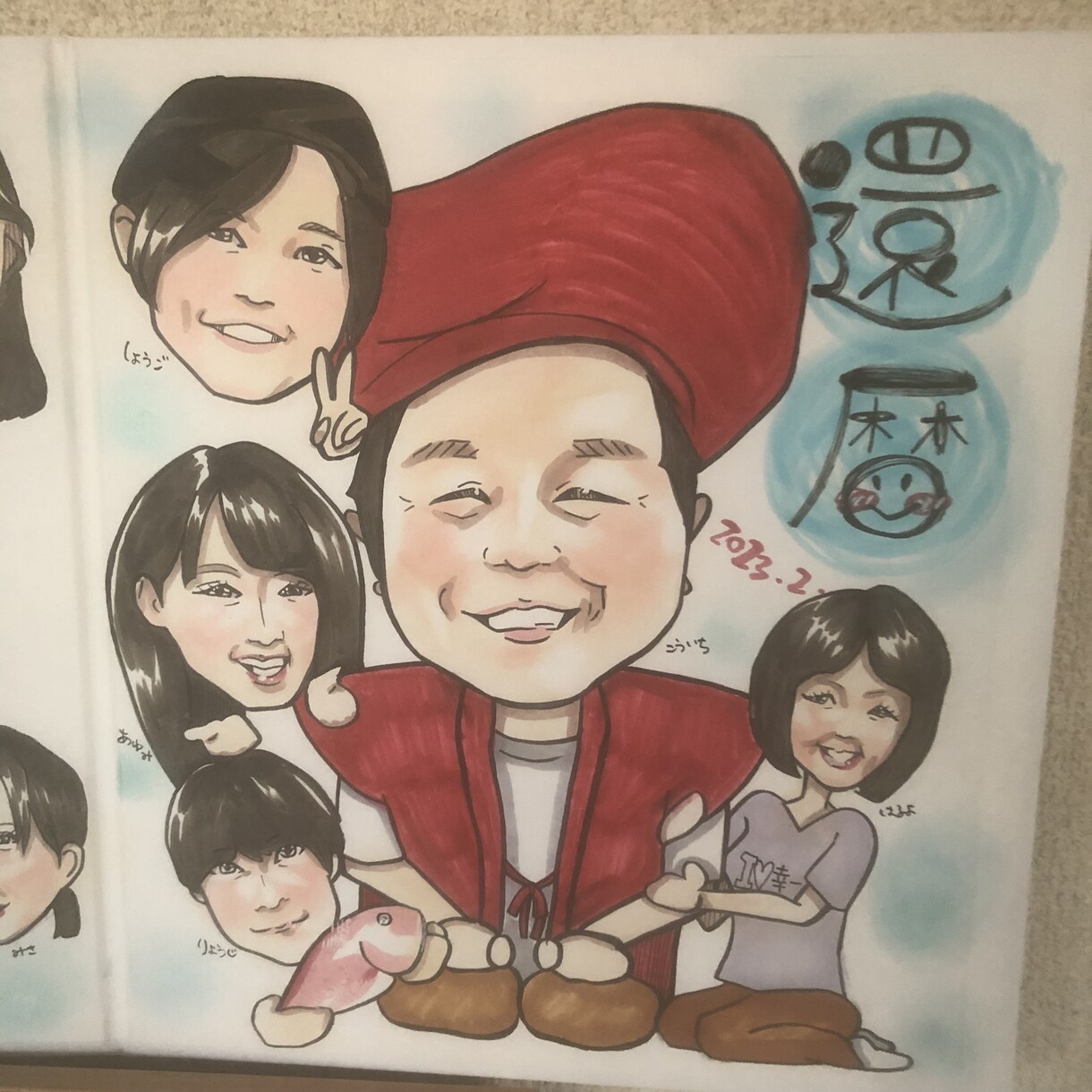アナログの似顔絵をふんわりタッチで描きます 家族や大切な方との記念におすすめ！原画を納品致します。 イメージ2