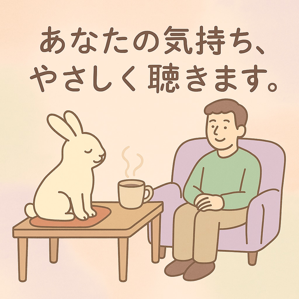 うさぎの癒しの喫茶店✨"ウサ場"Open！癒します NG無し☺️愚痴/雑談/推し活/恋バナなどなんでも聞きます✨ イメージ6