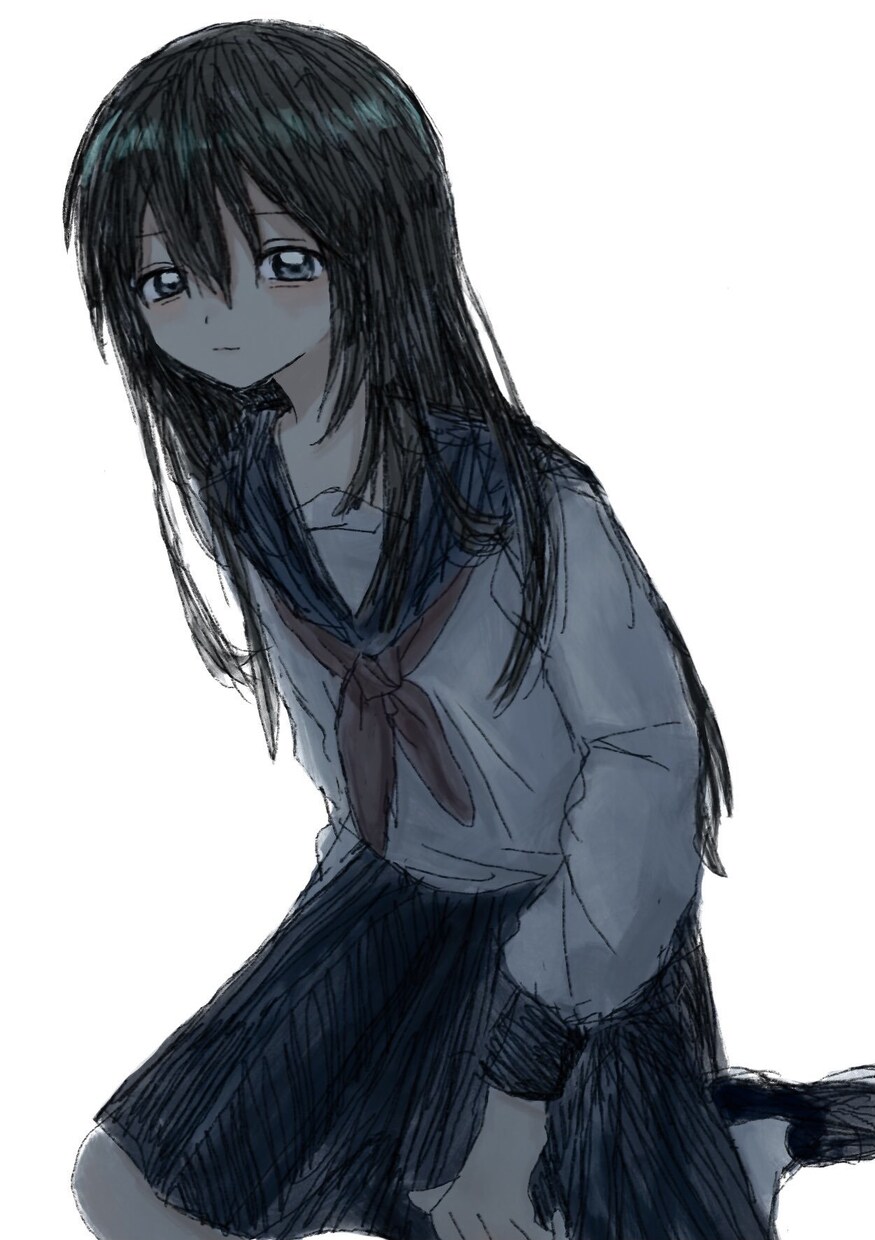 一枚絵、キャラクターイラスト描きます 可愛く、闇のある女の子が得意です イメージ4