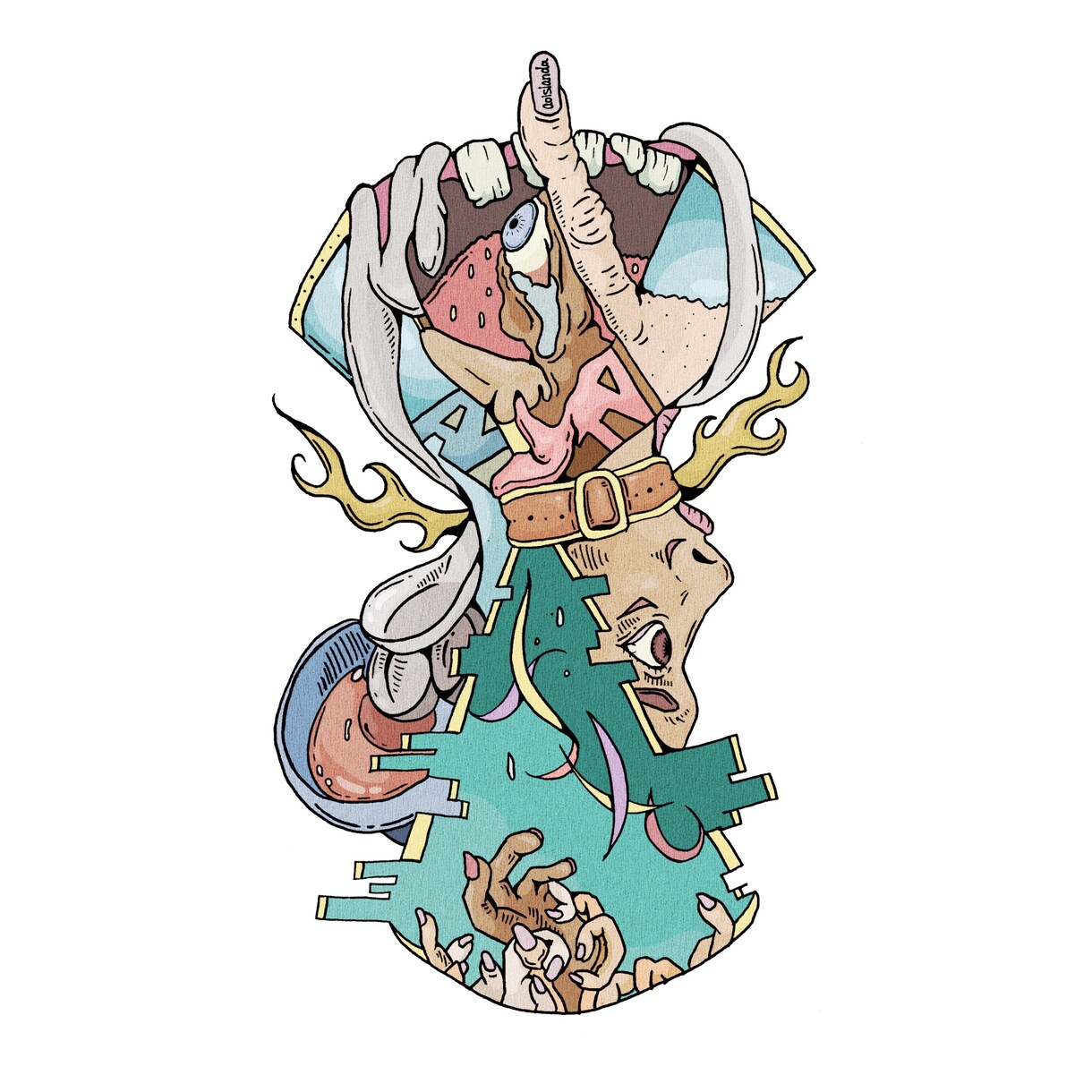 ジャケットやグッズに！/印象的なイラスト描きます 音楽のジャケット、イベントのグッズアートにぜひ！ イメージ5