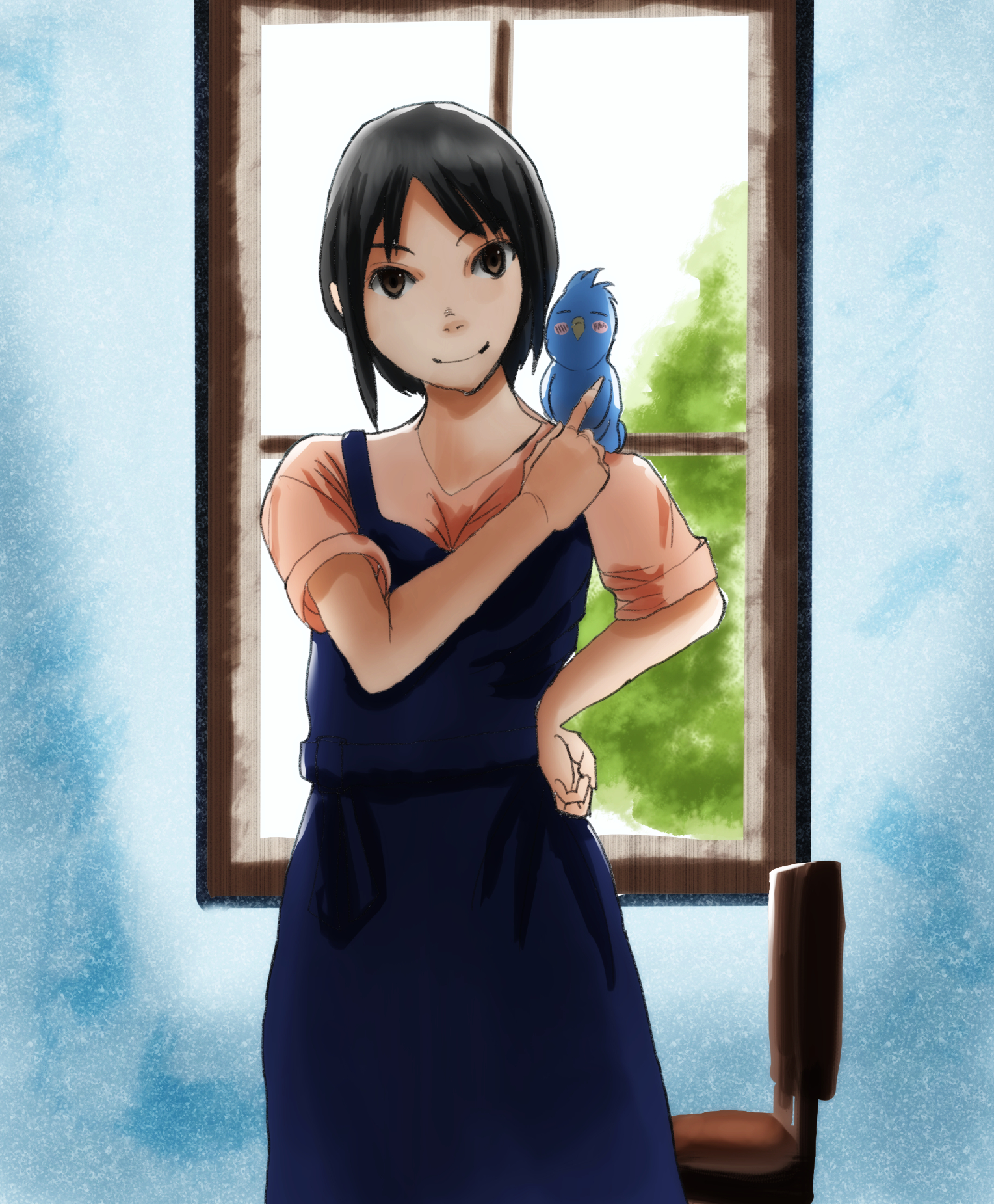 SNSのアニメイラストアイコン作ります 【修正無制限】アニメ塗り、水彩調など イメージ8