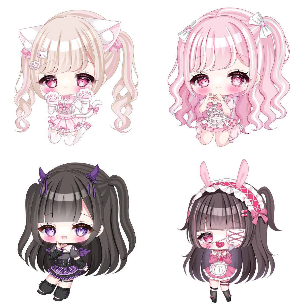ミニキャラ/デフォルメ/SDキャラ お描きします ぷにっとかわいいミニキャラをお描きいたします！♩ イメージ3