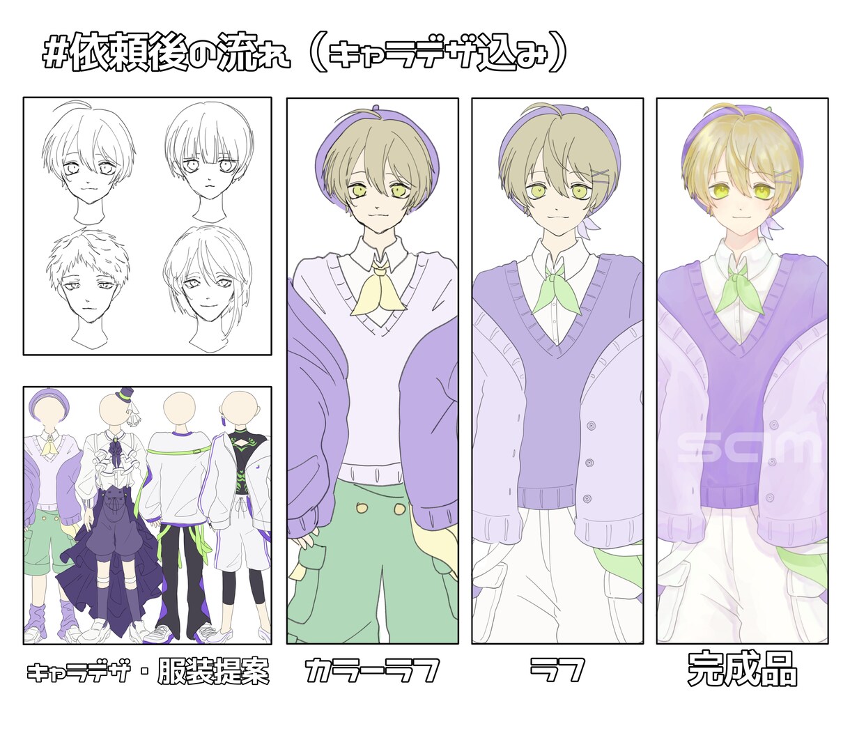 IRIAM向けのキャラクターを作成します IRIAM／VTuberなどの全身イラストを提供します イメージ6