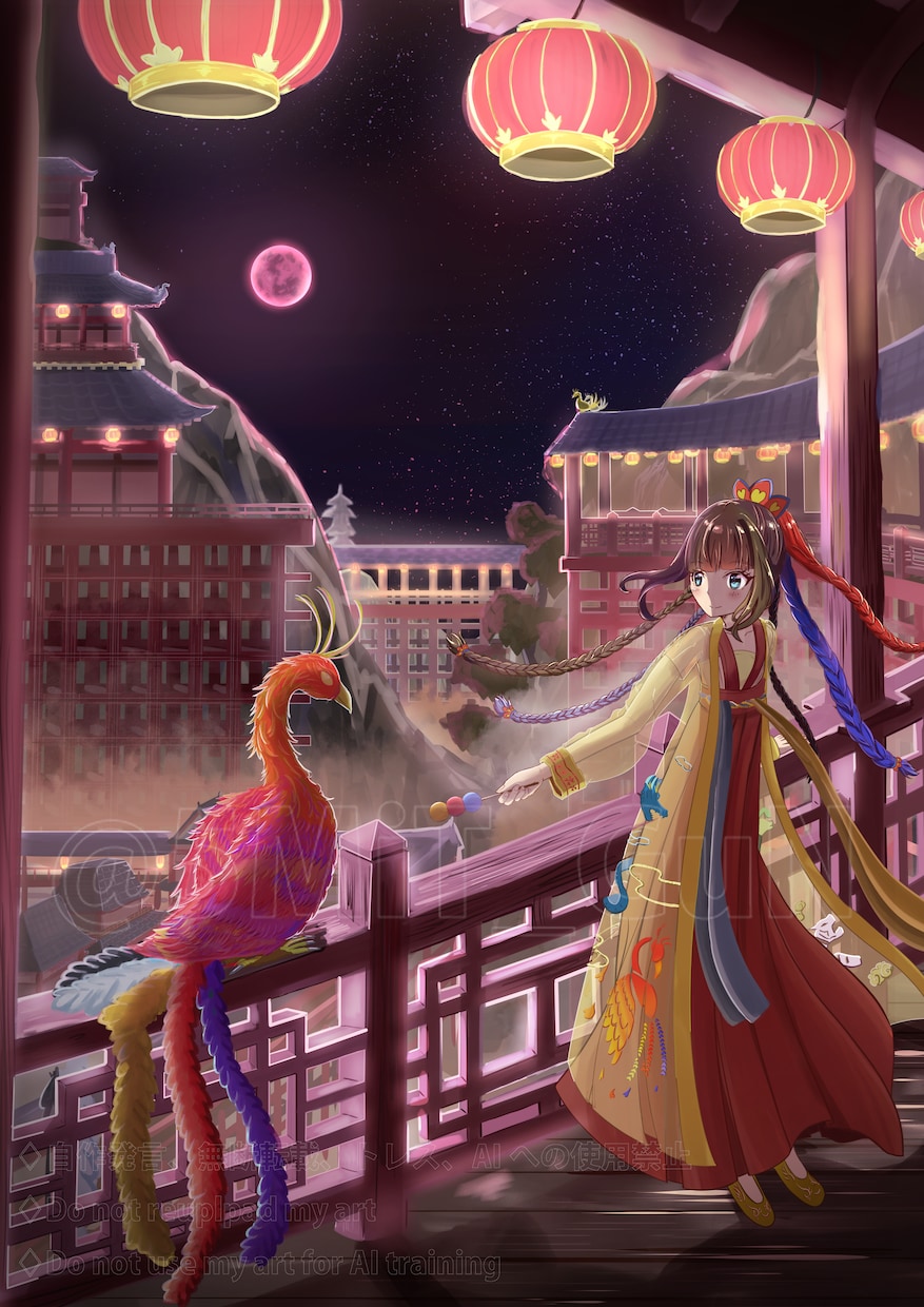 あなただけの世界！「背景付き一枚絵」制作します 世界観を大切に！SNSや配信にも！ イメージ4