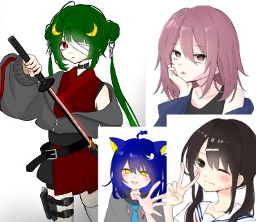あなたのキャラクターのイラストお描きします キャラクターの魅力を最大限に!! イメージ1