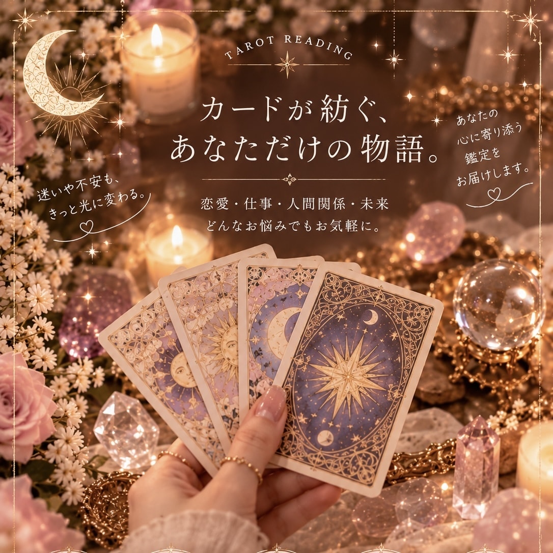 タロットで今のあなたを読み解きます 誰にも言えない恋や悩みをカードに預けてみませんか イメージ5