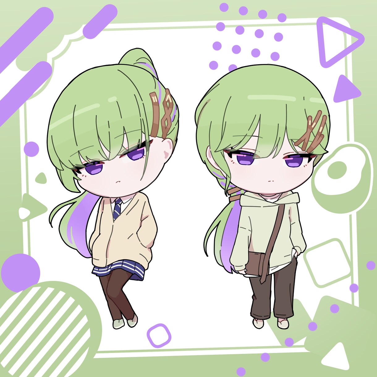 壁紙やヘッダーにかわいいミニキャライラスト描きます ゆるい雰囲気のあるかわいくて親しみやすいイラスト作成します！ イメージ6