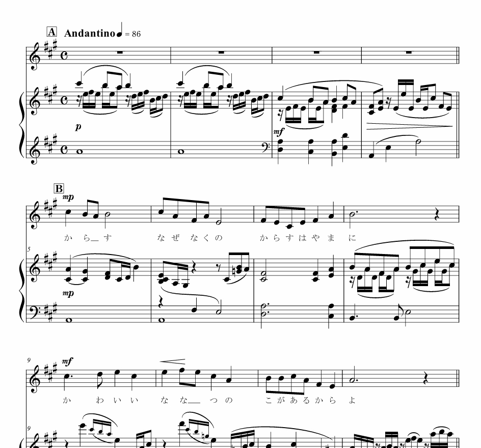 移調楽譜を作成します 移調して演奏しやすい楽譜に致します。 イメージ2