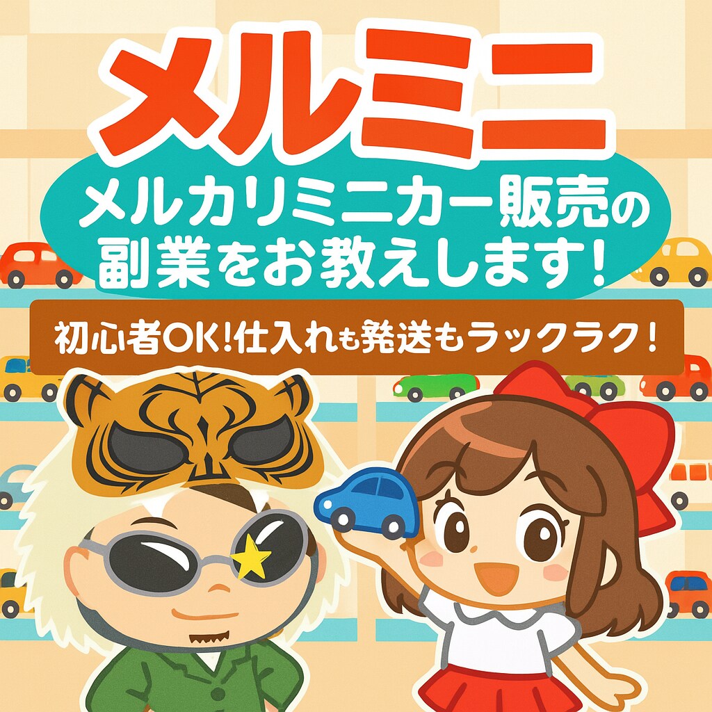 新作）メルカリ☆ミニカー販売のノウハウを伝授します お家でできる♪簡単仕入♪おもちゃを売って副収入を得よう！ イメージ2