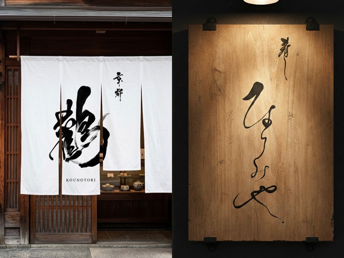 店舗・ブランド向け｜手書き筆文字ロゴを制作します 〜看板・暖簾・商品ラベルなど商用利用にも対応〜 イメージ8