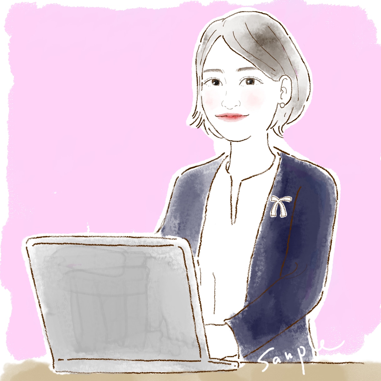 商用利用可！ おしゃれな線画でアイコンを描きます 個性あふれるイラストでSNS・ココナラ・ブログの集客力UP！ イメージ4