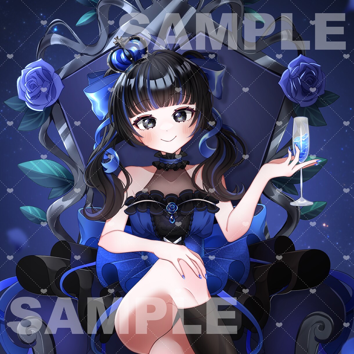 キラキラな1枚絵／立ち絵等のイラスト描きます 【相談大歓迎】他サイトで実績多数！キラキラかわいいイラスト◎ イメージ2