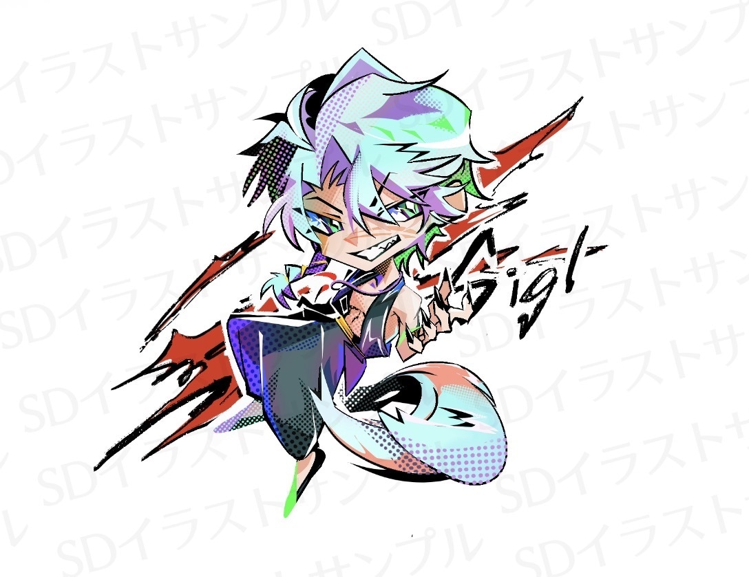ラフタッチで全身立ち絵を制作します 実績数10件までSDキャラ同梱！表情差分3種付き イメージ2