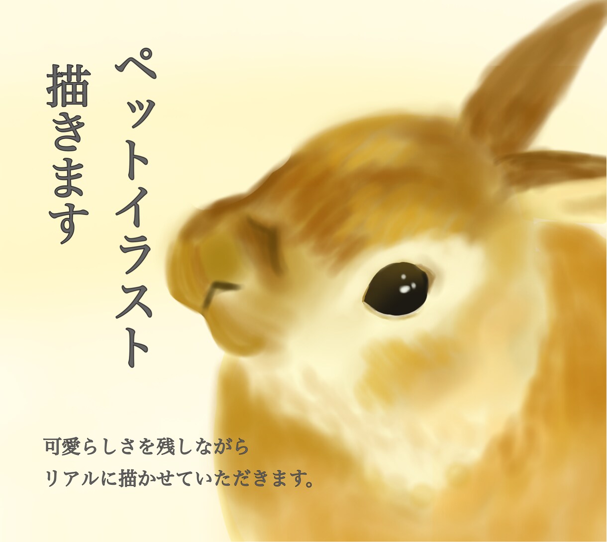 ペットのイラスト描きます 可愛らしさを残しつつ写真のようなリアルなイラスト描きます。 イメージ1